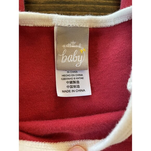 Hallmark Baby Red & Creamy White "Addison Embroidered Romper Sz 1 1/2 To 2 Years - Picture 4 of 4